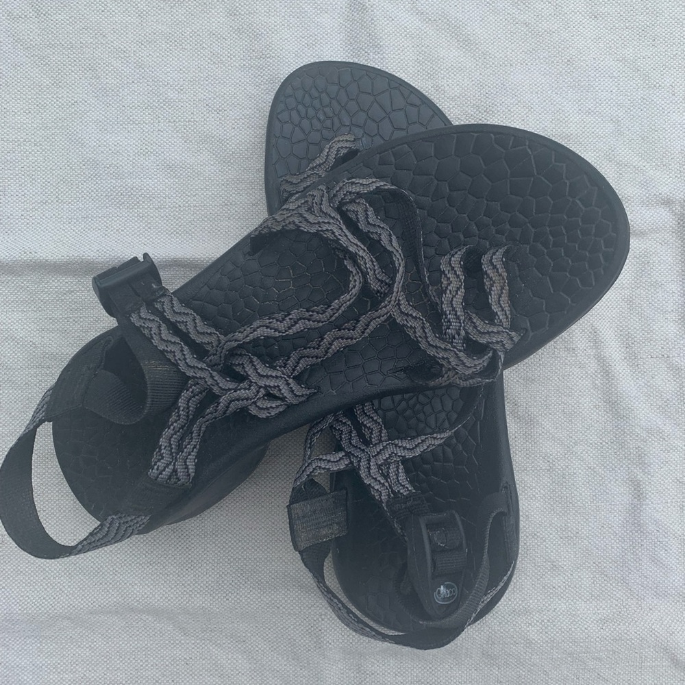 Gray & Black Chacos